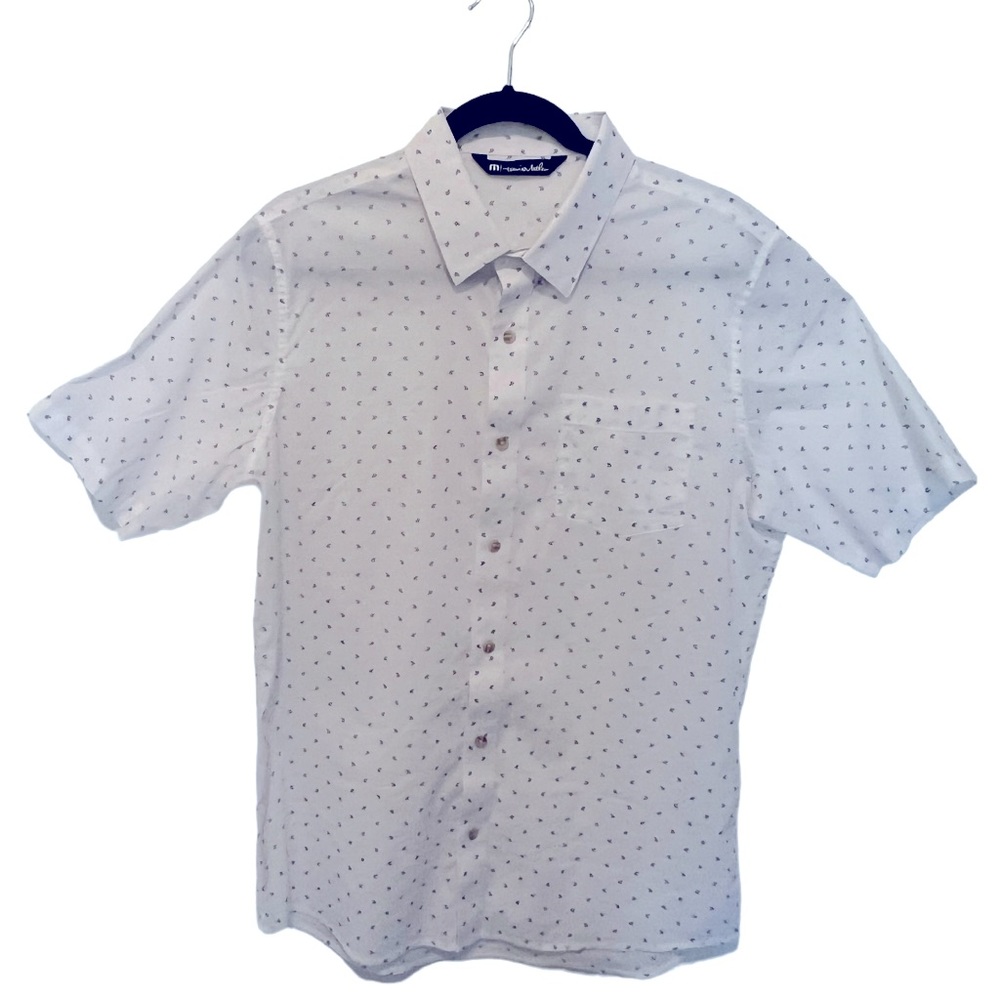 TRAVISMATHEW Sweet & Tangy Short Sleeve Button-Up Shirt